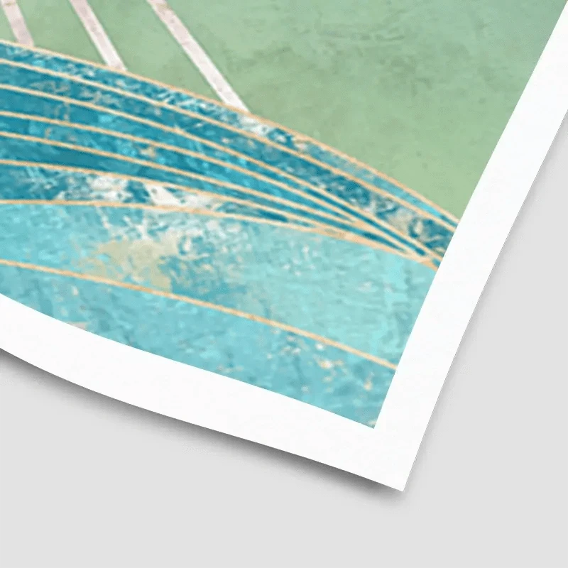 Sun Sea Turquoise Art Print Sun Sea Turquoise Art Print wall art product Sarah Manovski