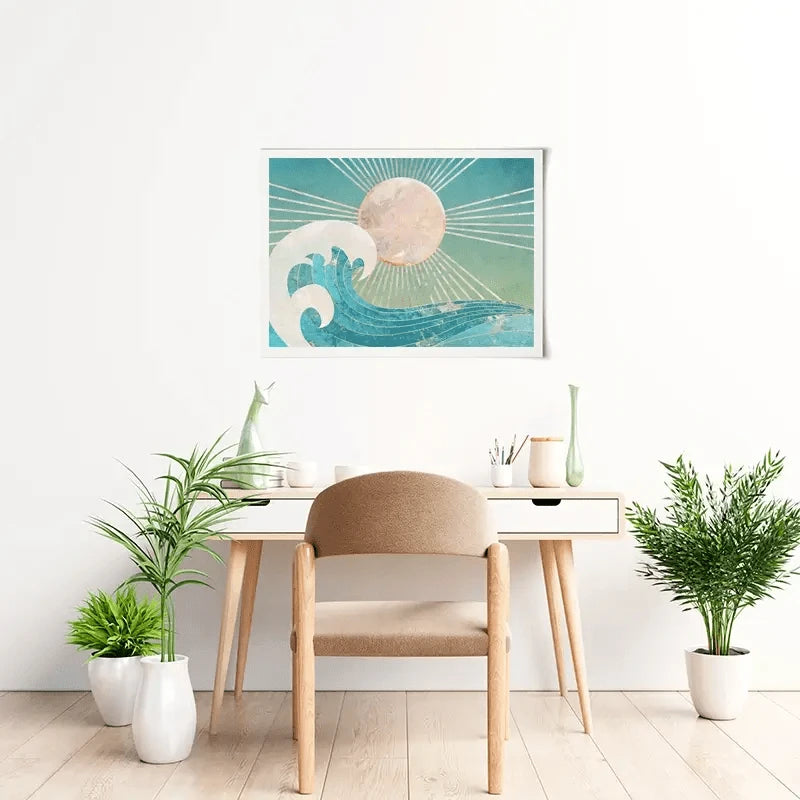 Sun Sea Turquoise Art Print Sun Sea Turquoise Art Print wall art product Sarah Manovski