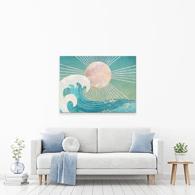 Sun Sea Turquoise Canvas Print Sun Sea Turquoise Canvas Print wall art product Sarah Manovski
