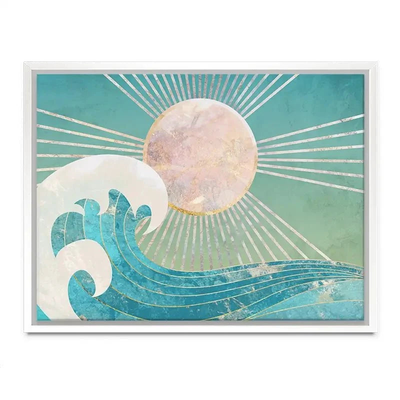 Sun Sea Turquoise Canvas Print Sun Sea Turquoise Canvas Print wall art product Sarah Manovski