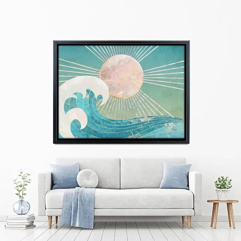 Sun Sea Turquoise Canvas Print Sun Sea Turquoise Canvas Print wall art product Sarah Manovski