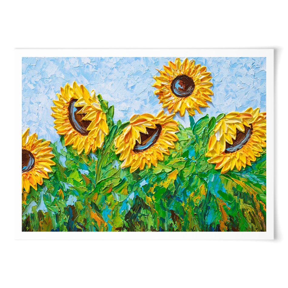 Sunflowers Art Print wall art product Olga Tkachyk