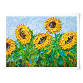 Sunflowers Art Print wall art product Olga Tkachyk