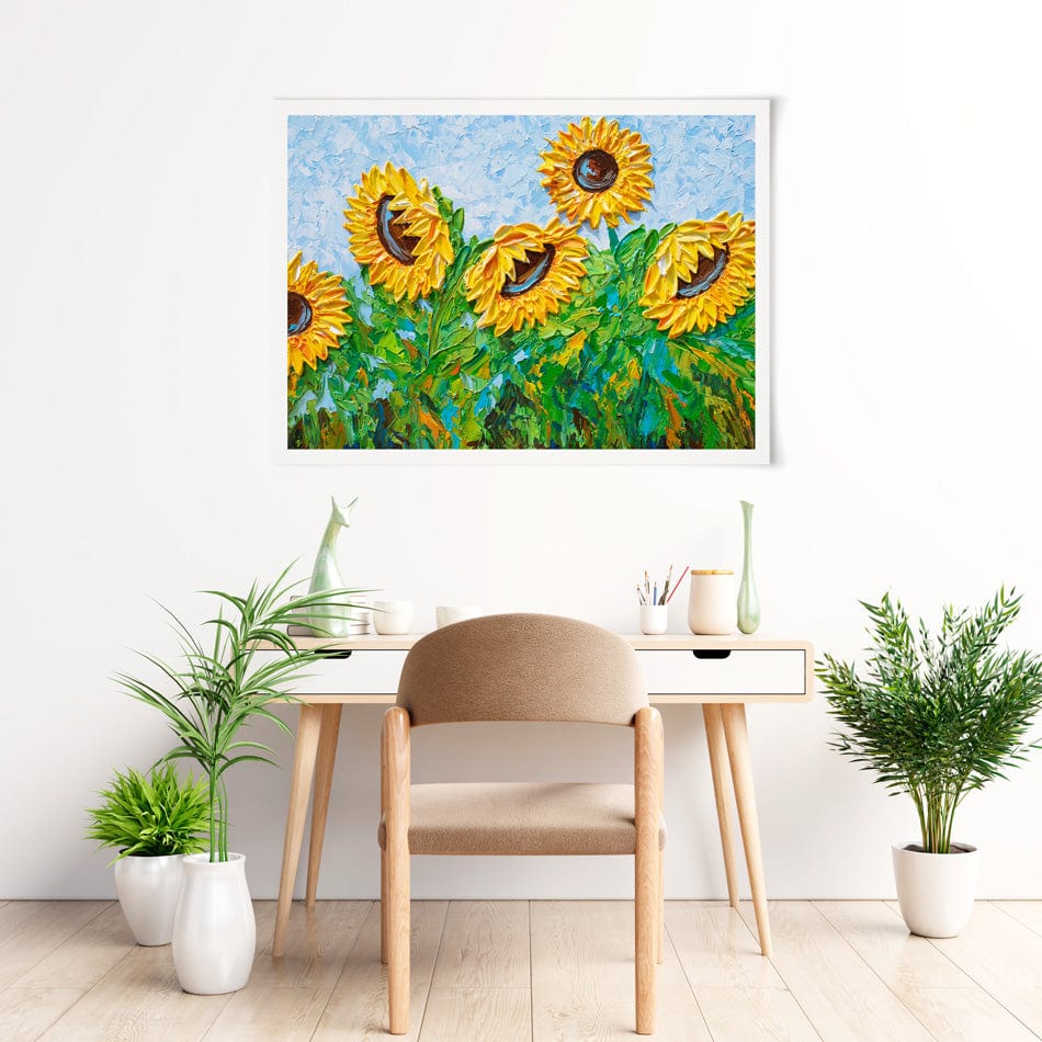 Sunflowers Art Print wall art product Olga Tkachyk