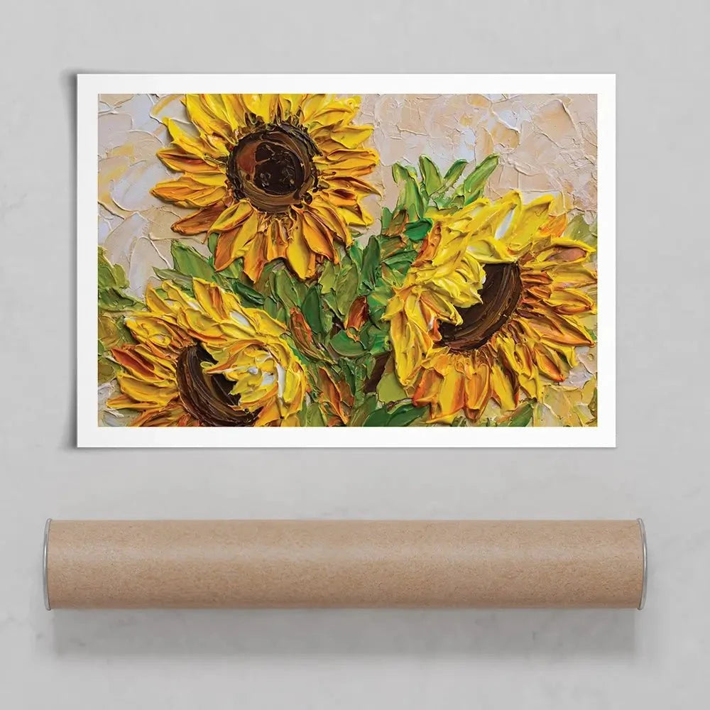 Sunflowers Warmth Art Print Sunflowers Warmth Art Print wall art product Olga Tkachyk