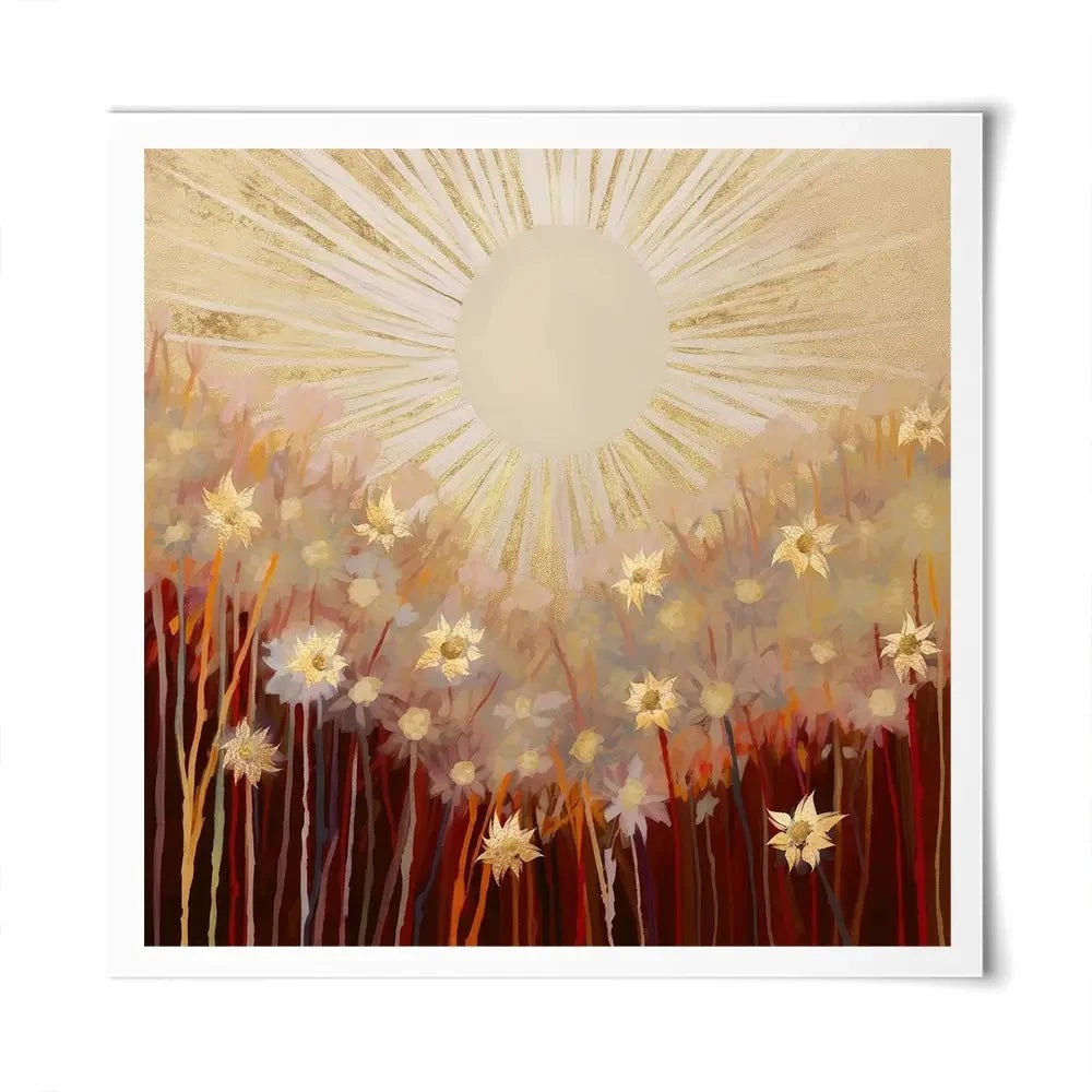 Sunkissed Blooms Square Art Print Sunkissed Blooms Square Art Print wall art product Isabella Karolewicz