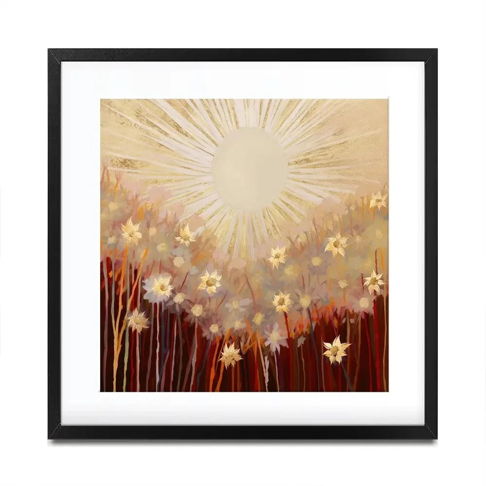 Sunkissed Blooms Square Framed Art Print Sunkissed Blooms Square Framed Art Print wall art product Isabella Karolewicz