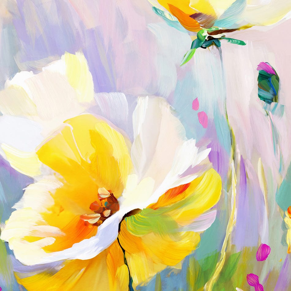 Sunlit Petals Embrace Art Print wall art product Leon Devenice