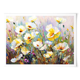 Sunlit Petals Embrace Art Print wall art product Leon Devenice