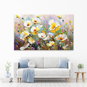 Sunlit Petals Embrace Canvas Print wall art product Leon Devenice