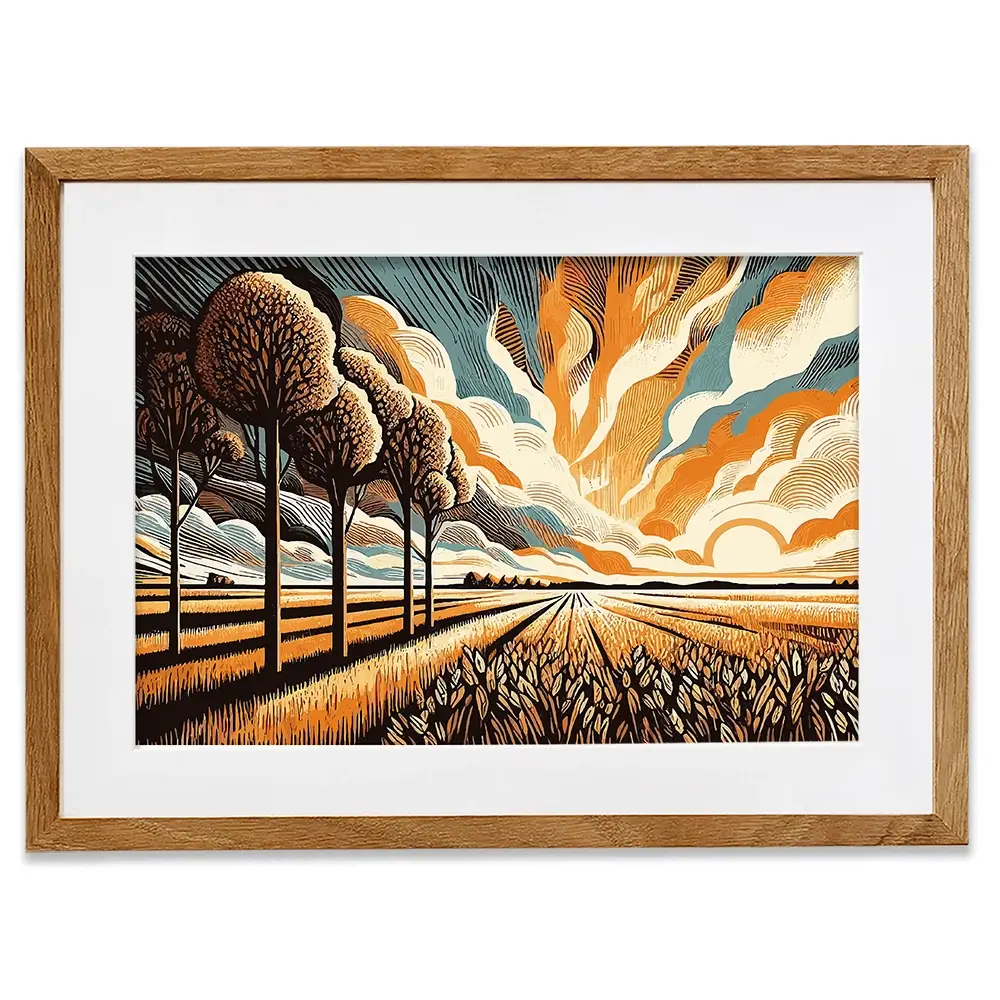 Sunlit Serenity Framed Art Print Sunlit Serenity Framed Art Print wall art product P & M Print Gallery