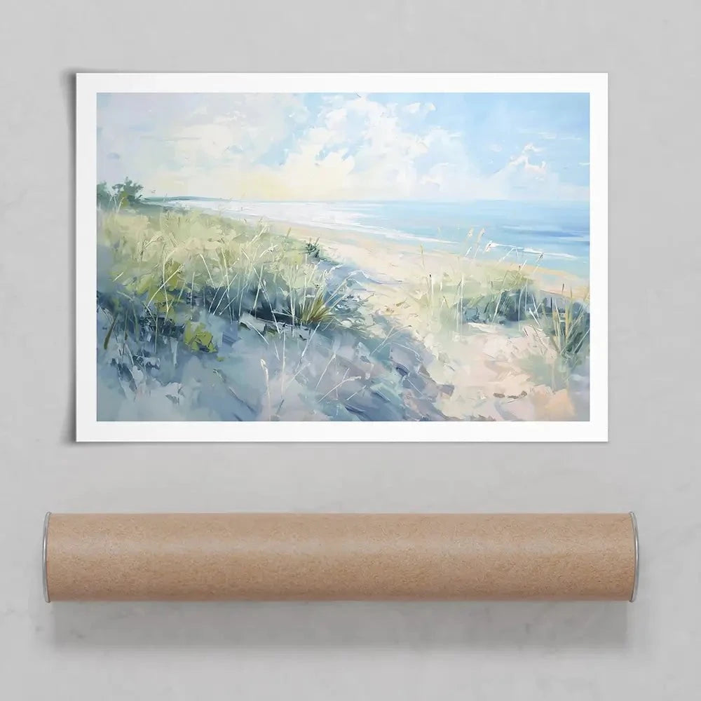 Sunny Day At The Coast Art Print Sunny Day At The Coast Art Print wall art product Gina Kelly - Independent