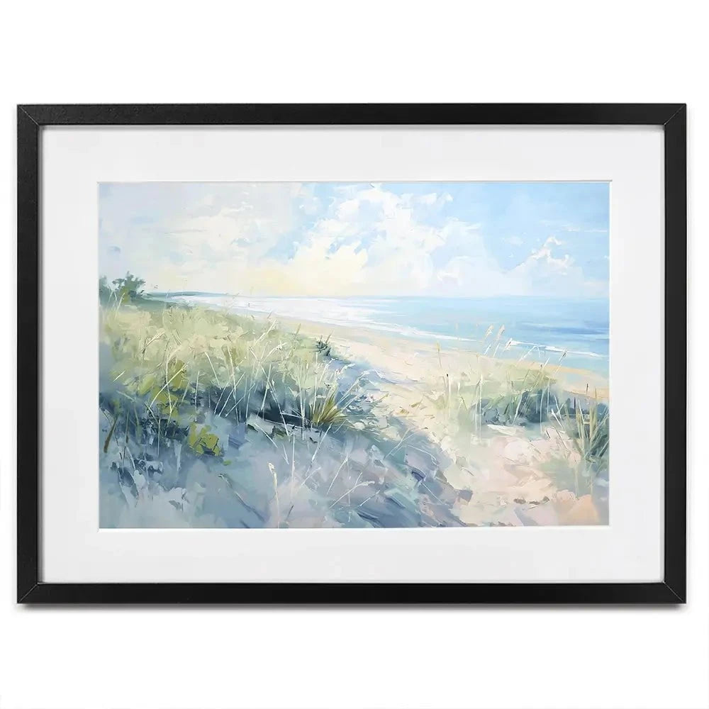 Sunny Day At The Coast Framed Art Print Sunny Day At The Coast Framed Art Print wall art product Gina Kelly - Independent