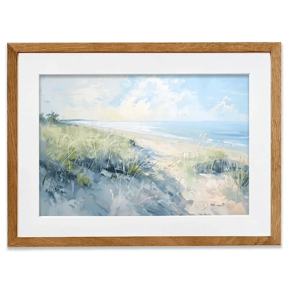 Sunny Day At The Coast Framed Art Print Sunny Day At The Coast Framed Art Print wall art product Gina Kelly - Independent
