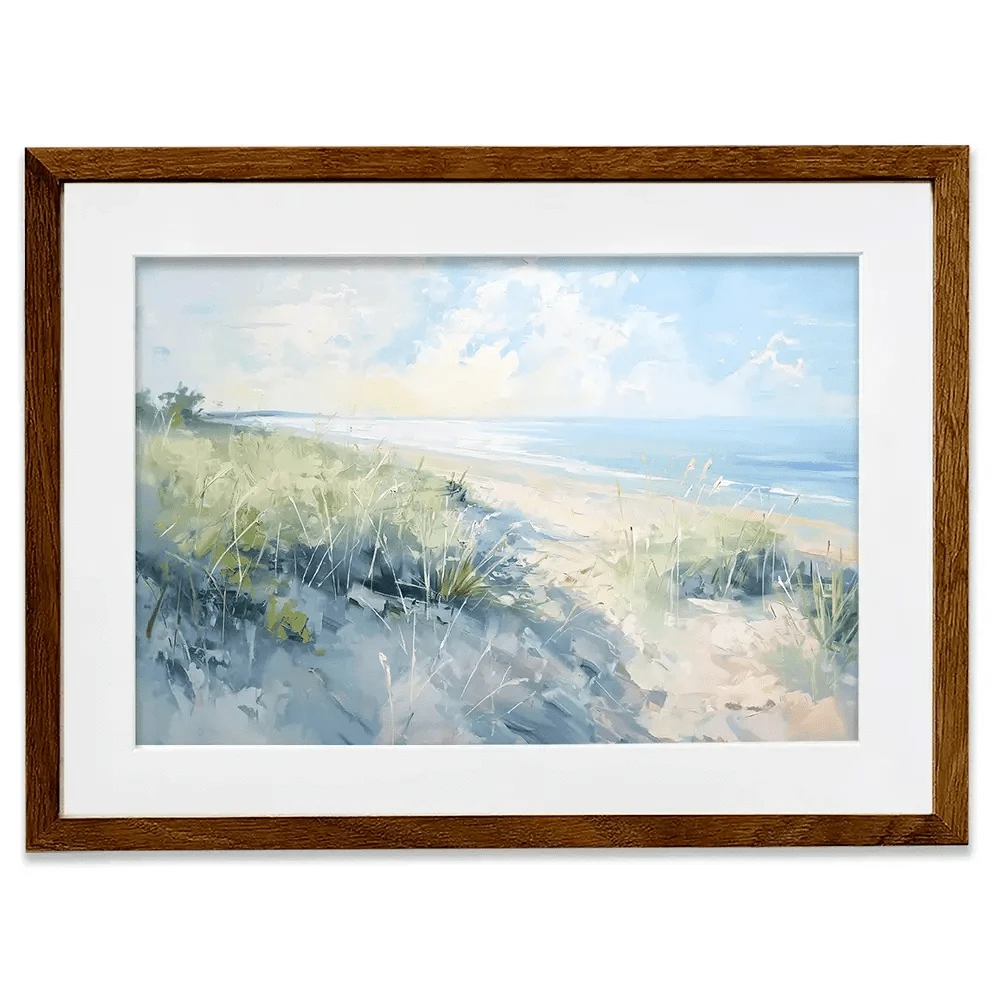 Sunny Day At The Coast Framed Art Print Sunny Day At The Coast Framed Art Print wall art product Gina Kelly - Independent