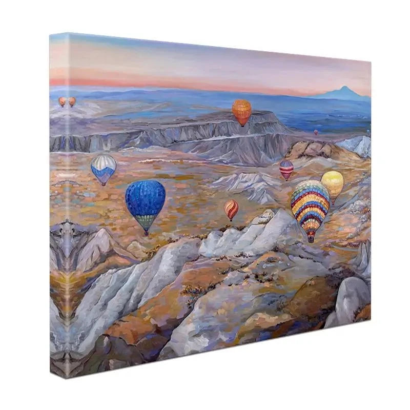 Sunrise Flying In Cappadocia Canvas Print Sunrise Flying In Cappadocia Canvas Print wall art product Ekaterina Ermilkina