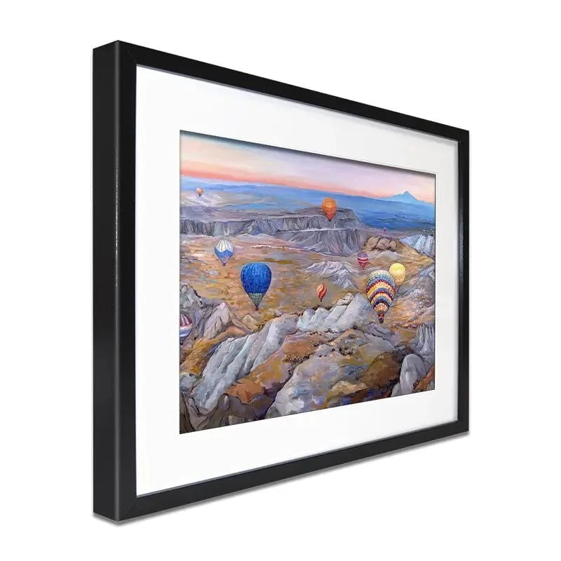 Sunrise Flying In Cappadocia Framed Art Print Sunrise Flying In Cappadocia Framed Art Print wall art product Ekaterina Ermilkina