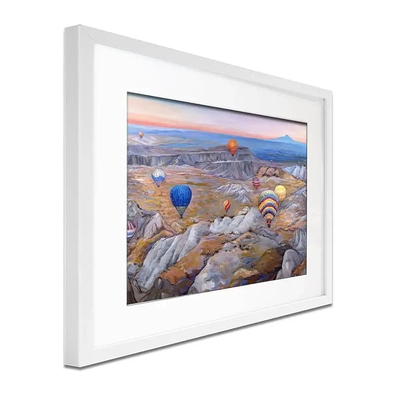 Sunrise Flying In Cappadocia Framed Art Print Sunrise Flying In Cappadocia Framed Art Print wall art product Ekaterina Ermilkina