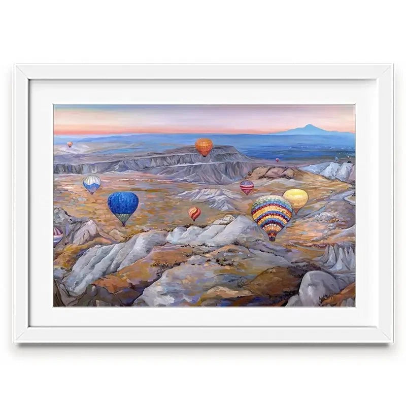 Sunrise Flying In Cappadocia Framed Art Print Sunrise Flying In Cappadocia Framed Art Print wall art product Ekaterina Ermilkina