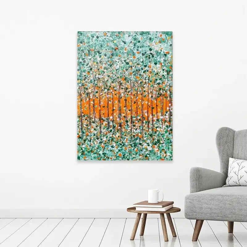 Sunrise In The Woods Canvas Print Sunrise In The Woods Canvas Print wall art product Charlotte Anna Reed