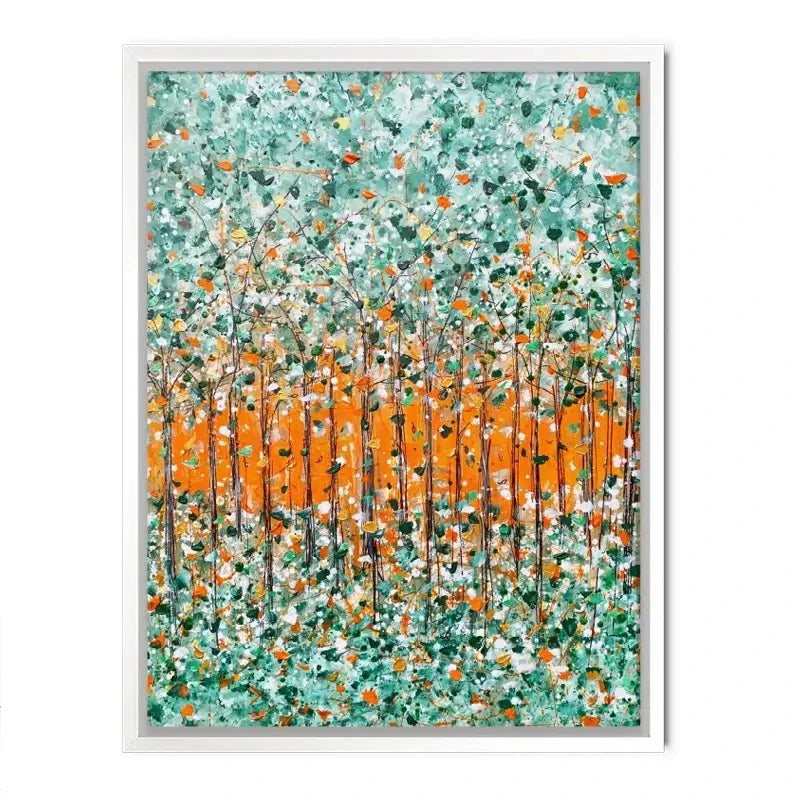 Sunrise In The Woods Canvas Print Sunrise In The Woods Canvas Print wall art product Charlotte Anna Reed