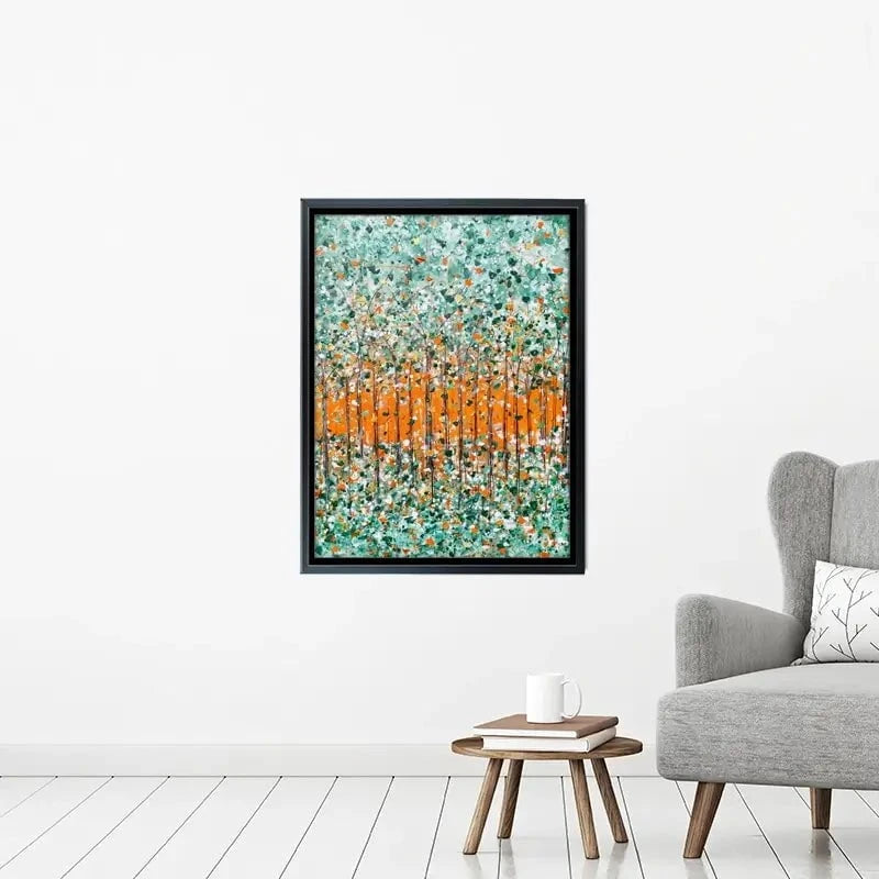 Sunrise In The Woods Canvas Print Sunrise In The Woods Canvas Print wall art product Charlotte Anna Reed