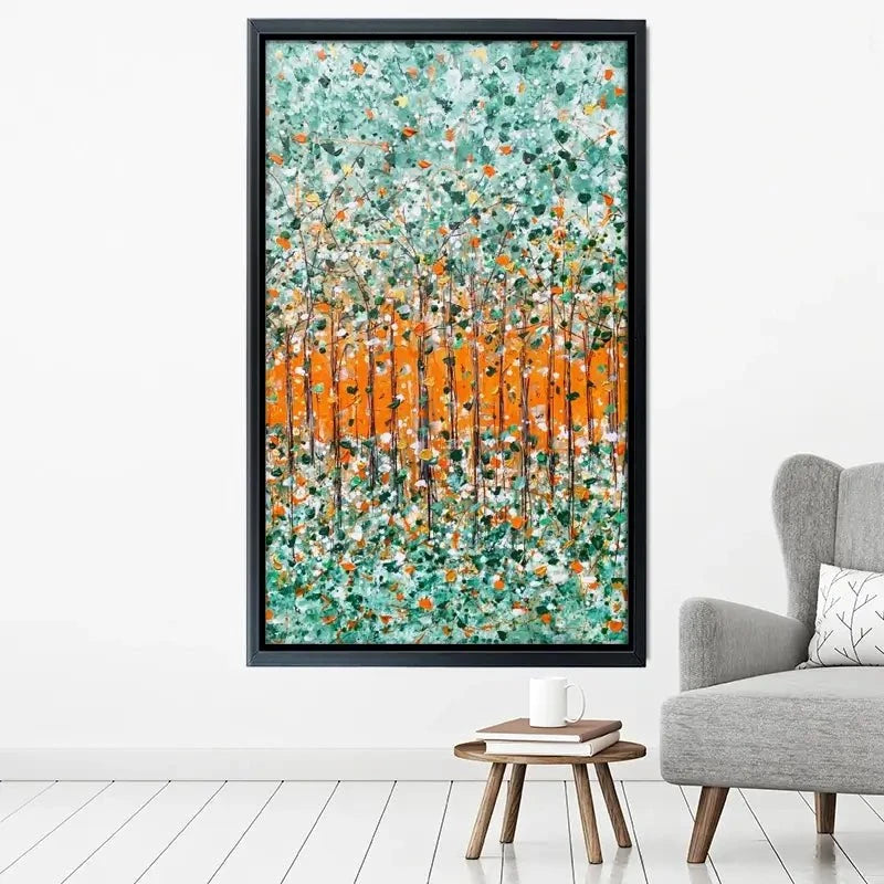 Sunrise In The Woods Canvas Print Sunrise In The Woods Canvas Print wall art product Charlotte Anna Reed