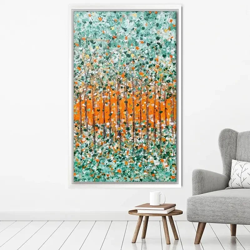 Sunrise In The Woods Canvas Print Sunrise In The Woods Canvas Print wall art product Charlotte Anna Reed