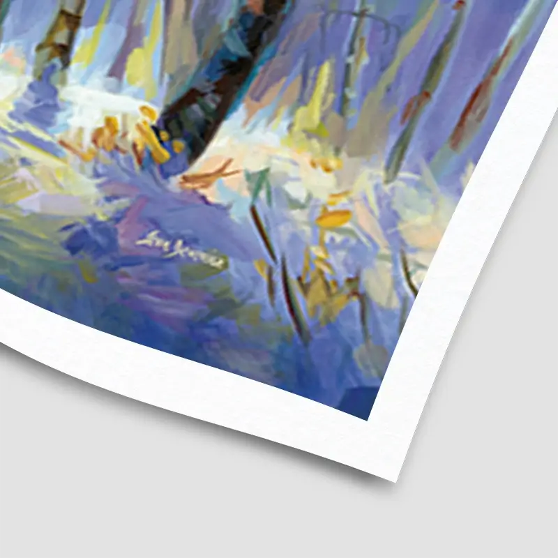 Sunrise Over The Birch Tree Forest Art Print Sunrise Over The Birch Tree Forest Art Print wall art product Leon Devenice