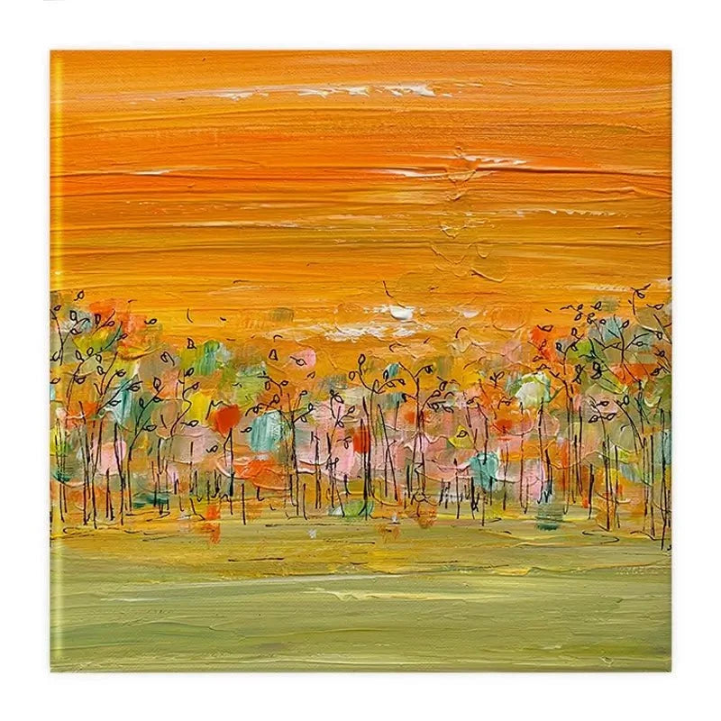 Sunrise Over The Forest Canvas Print Sunrise Over The Forest Canvas Print wall art product Charlotte Anna Reed