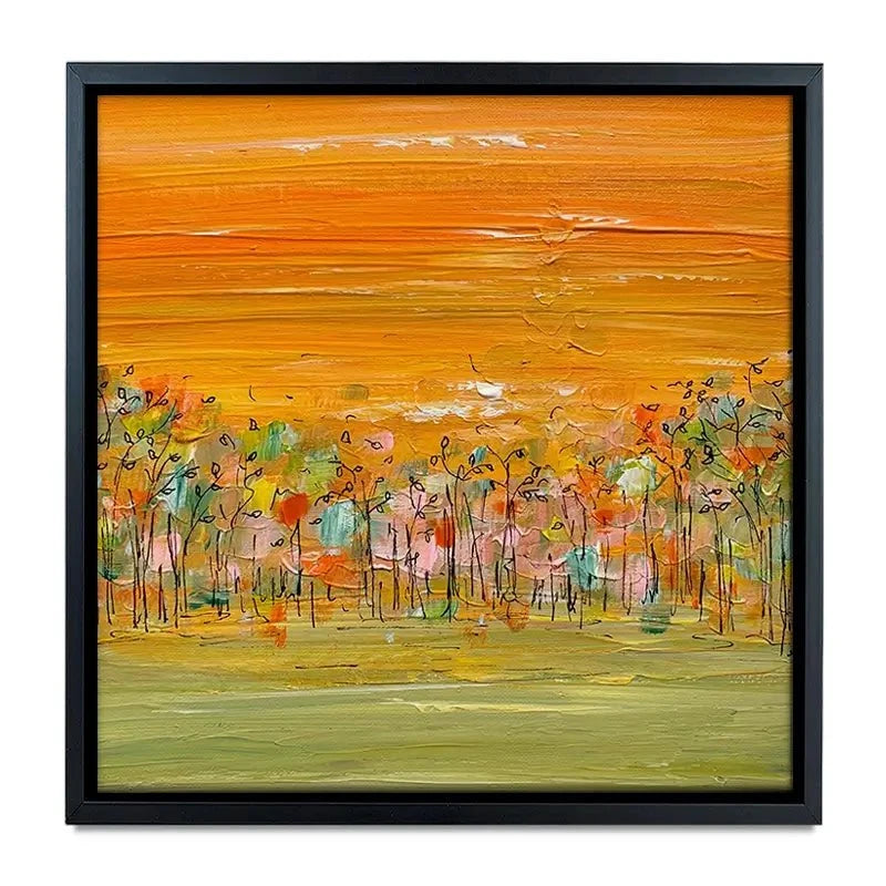 Sunrise Over The Forest Canvas Print Sunrise Over The Forest Canvas Print wall art product Charlotte Anna Reed