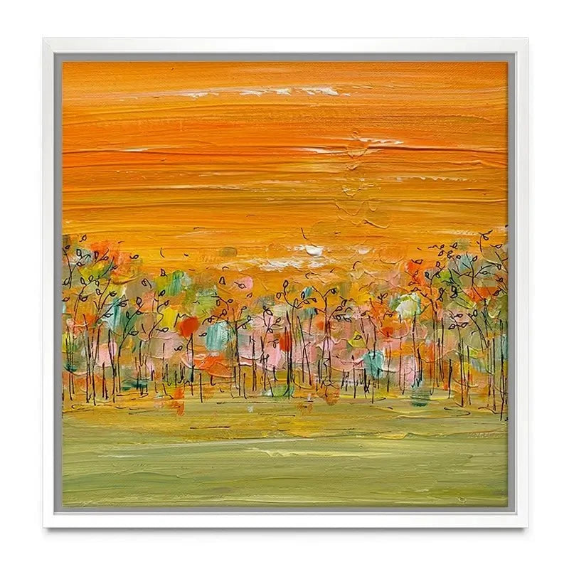 Sunrise Over The Forest Canvas Print Sunrise Over The Forest Canvas Print wall art product Charlotte Anna Reed