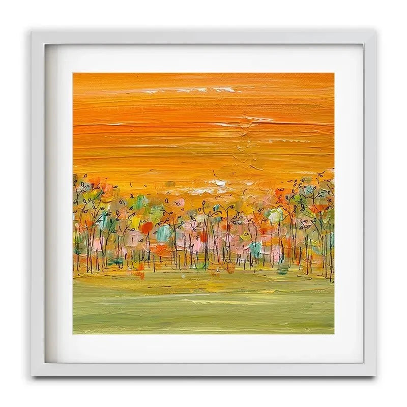 Sunrise Over The Forest Framed Art Print Sunrise Over The Forest Framed Art Print wall art product Charlotte Anna Reed