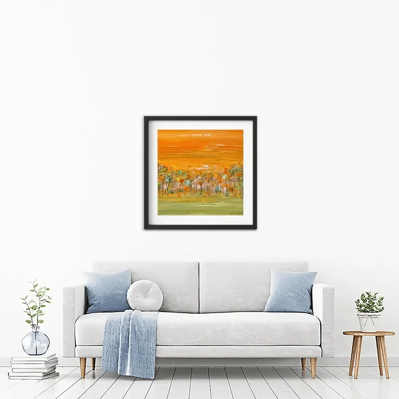 Sunrise Over The Forest Framed Art Print Sunrise Over The Forest Framed Art Print wall art product Charlotte Anna Reed