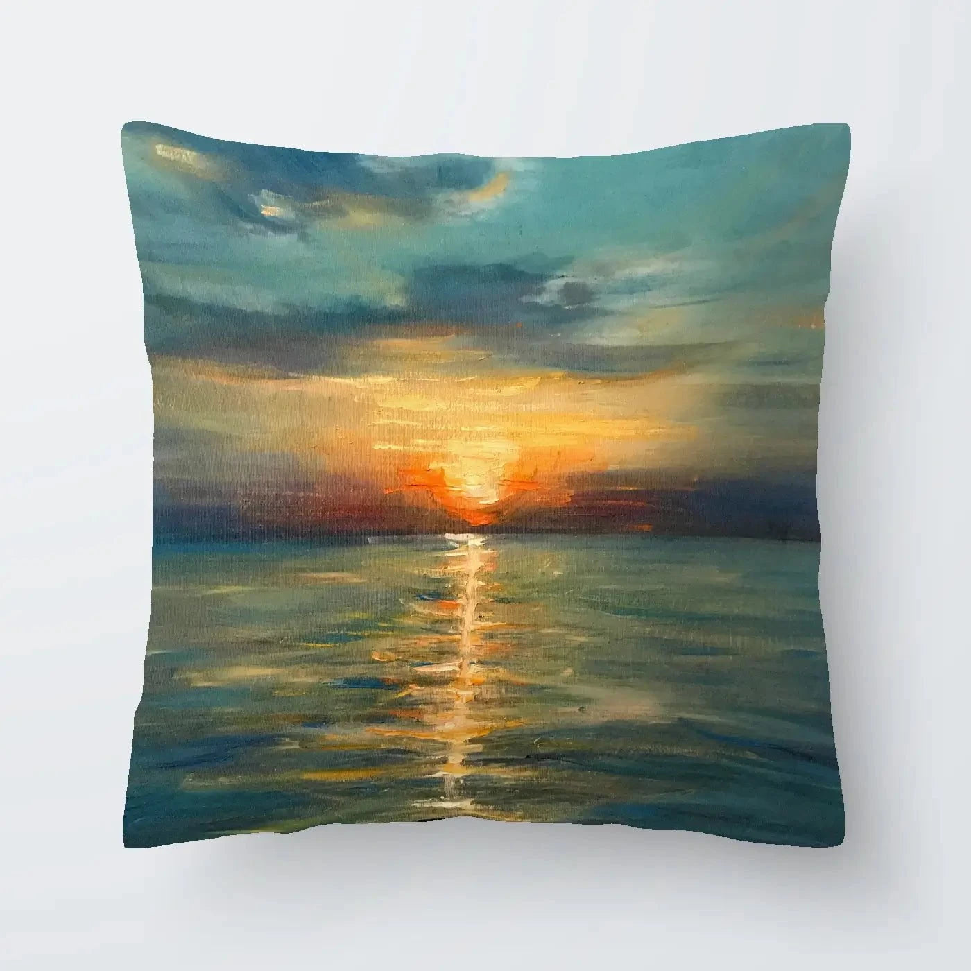 Sunrise Over The Sea Cushion Sunrise Over The Sea Cushion wall art product OlgaOsa / Shutterstock