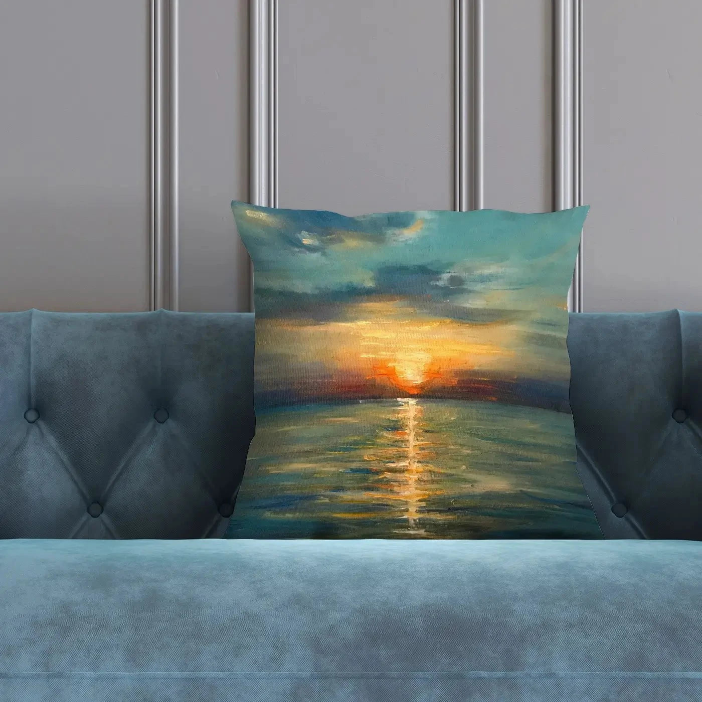 Sunrise Over The Sea Cushion Sunrise Over The Sea Cushion wall art product OlgaOsa / Shutterstock