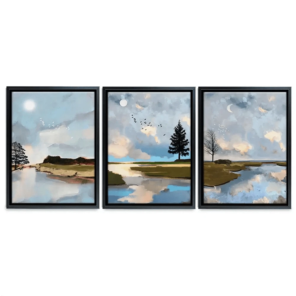 Sunrise To Sunset Trio Canvas Print Sunrise To Sunset Trio Canvas Print wall art product Greatart / Shutterstock