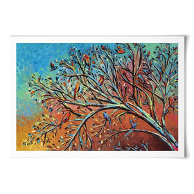 Sunrise Treetop Birds Art Print Sunrise Treetop Birds Art Print wall art product Carolee Vitaletti