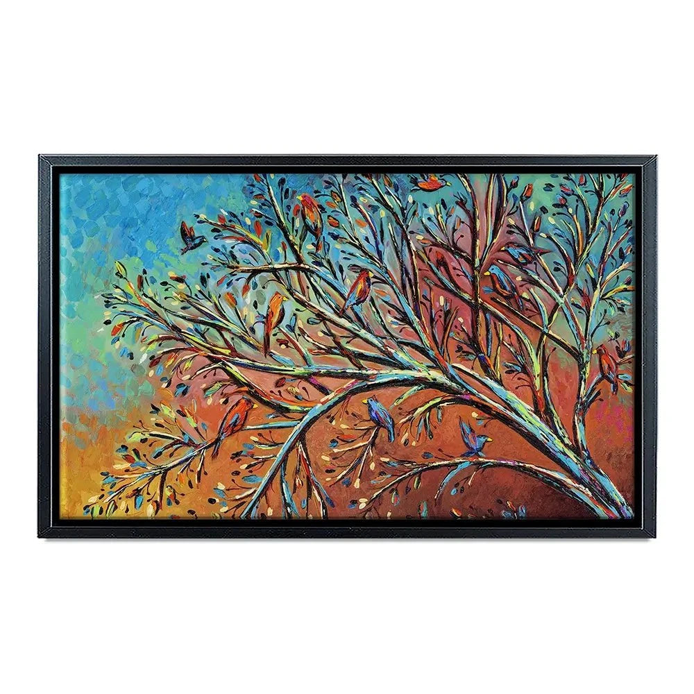Sunrise Treetop Birds Canvas Print Sunrise Treetop Birds Canvas Print wall art product Carolee Vitaletti
