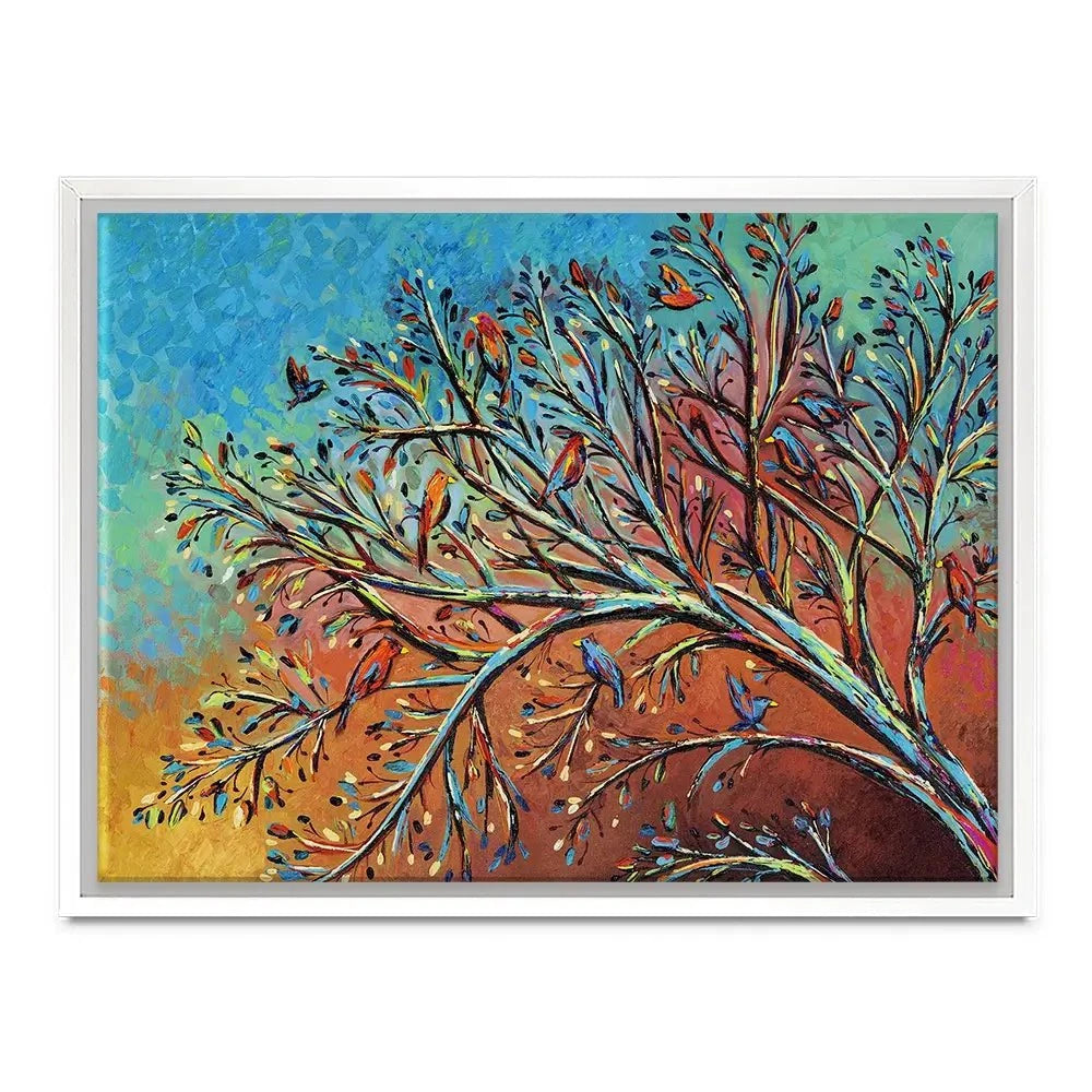 Sunrise Treetop Birds Canvas Print Sunrise Treetop Birds Canvas Print wall art product Carolee Vitaletti