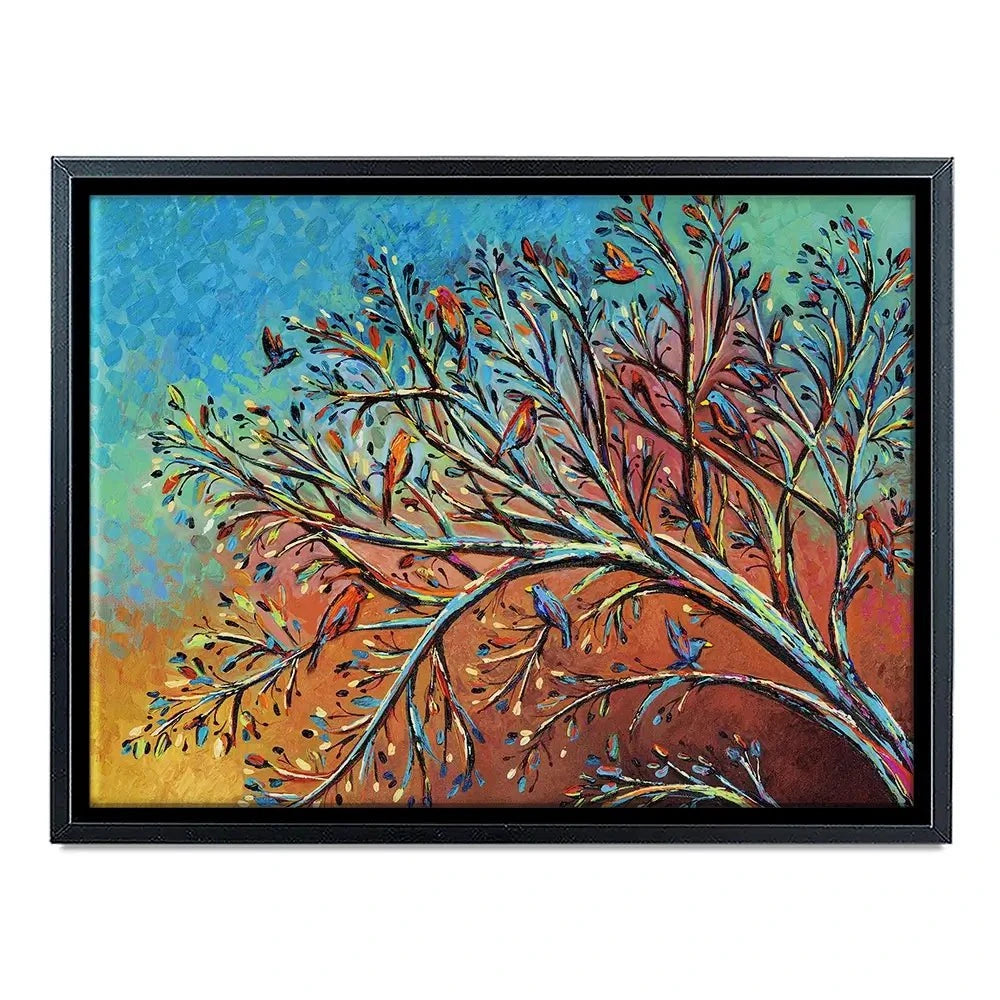 Sunrise Treetop Birds Canvas Print Sunrise Treetop Birds Canvas Print wall art product Carolee Vitaletti