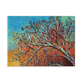 Sunrise Treetop Birds Canvas Print Sunrise Treetop Birds Canvas Print wall art product Carolee Vitaletti