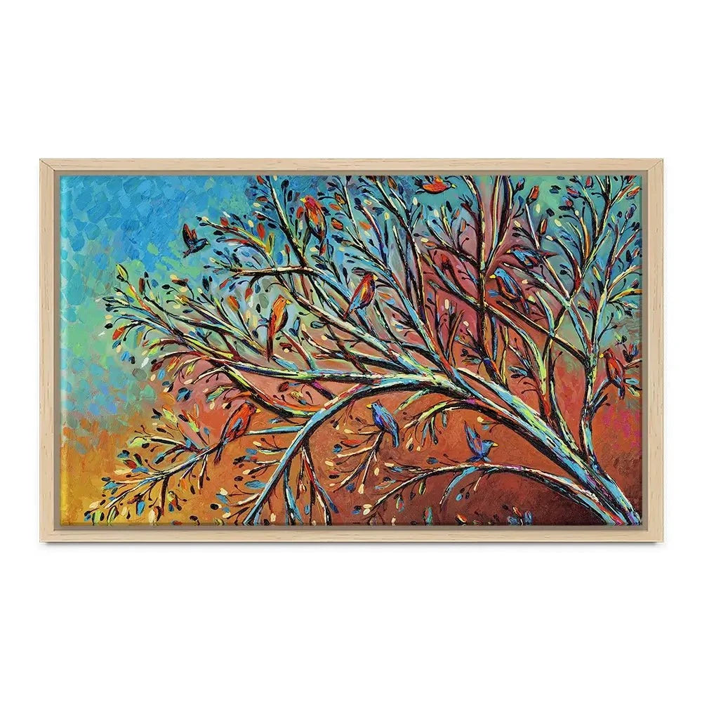 Sunrise Treetop Birds Canvas Print Sunrise Treetop Birds Canvas Print wall art product Carolee Vitaletti