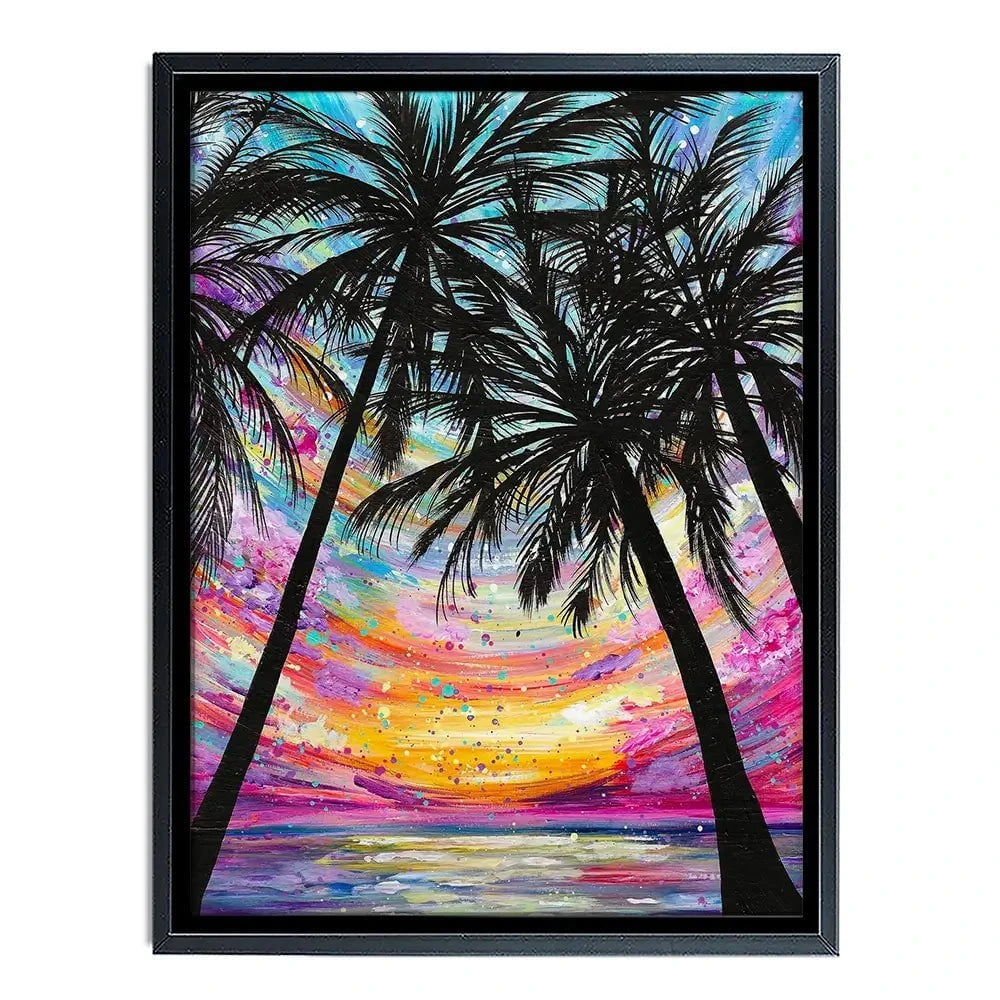 Sunset Beach Canvas Print Sunset Beach Canvas Print wall art product Emma LC Art