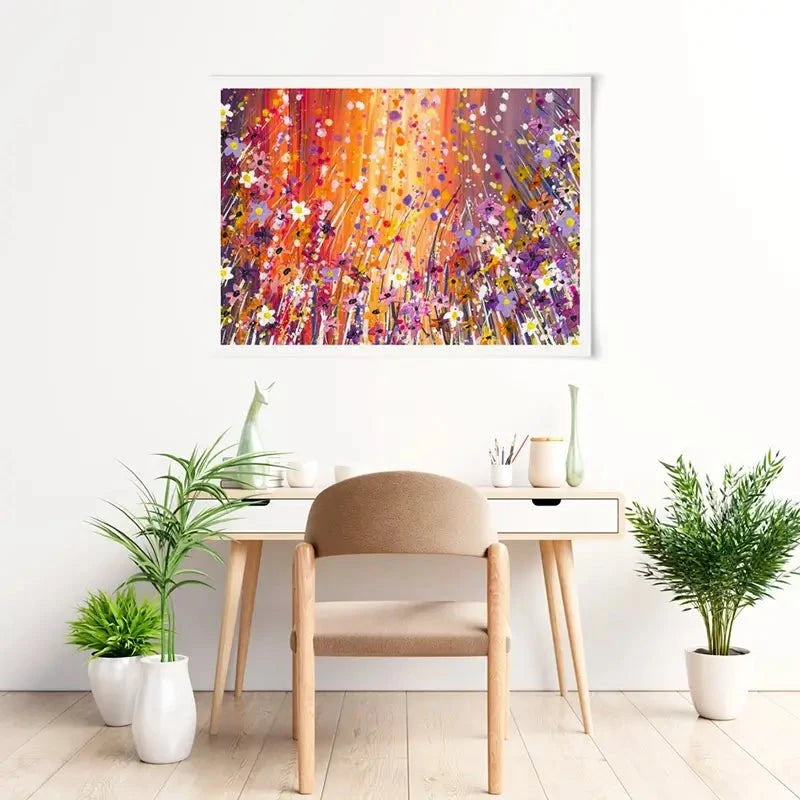 Sunset Chaos Art Print Sunset Chaos Art Print wall art product Emma LC Art
