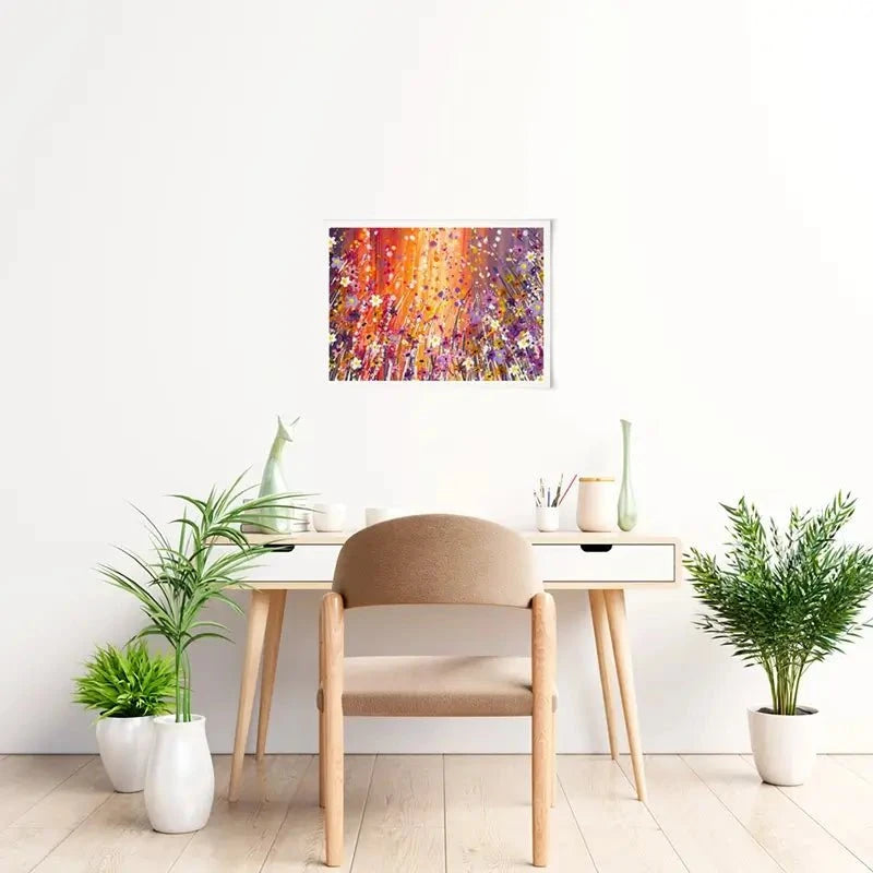 Sunset Chaos Art Print Sunset Chaos Art Print wall art product Emma LC Art