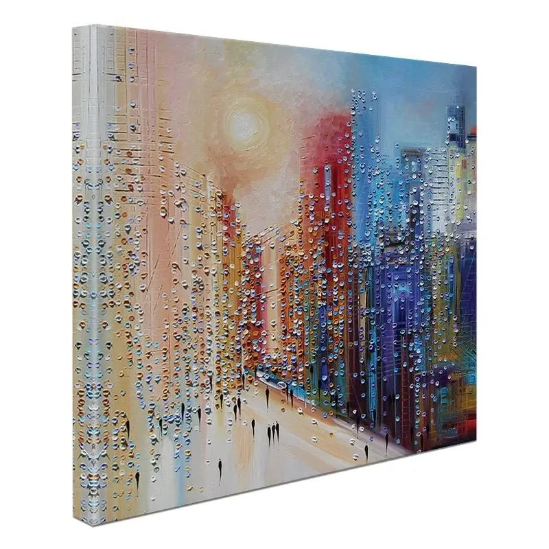 Sunset City Canvas Print Sunset City Canvas Print wall art product Ekaterina Ermilkina
