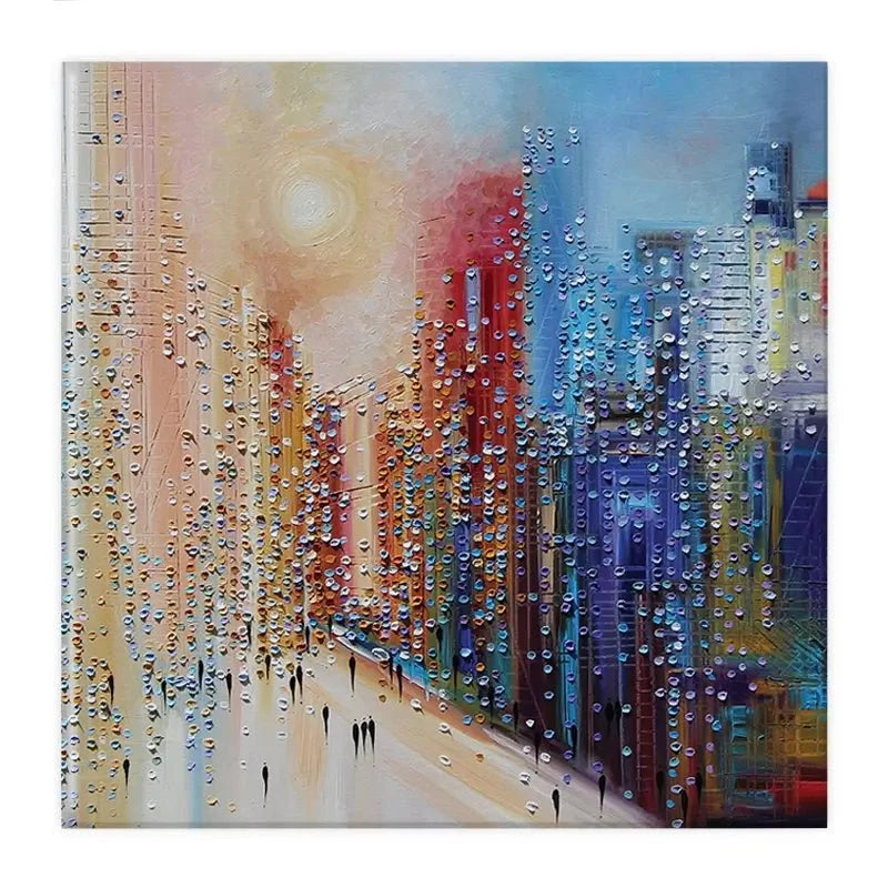 Sunset City Canvas Print Sunset City Canvas Print wall art product Ekaterina Ermilkina