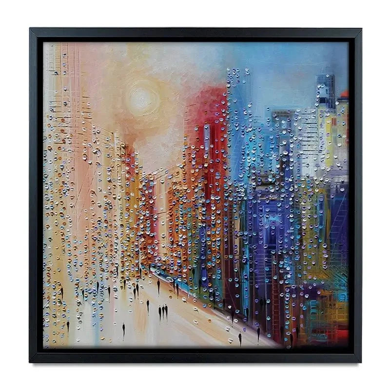 Sunset City Canvas Print Sunset City Canvas Print wall art product Ekaterina Ermilkina