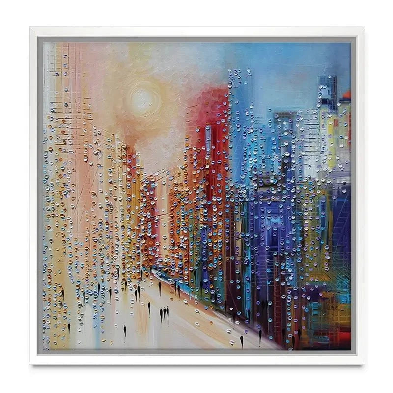 Sunset City Canvas Print Sunset City Canvas Print wall art product Ekaterina Ermilkina